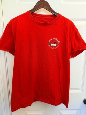Quiksilver Red Christmas Logo Tee